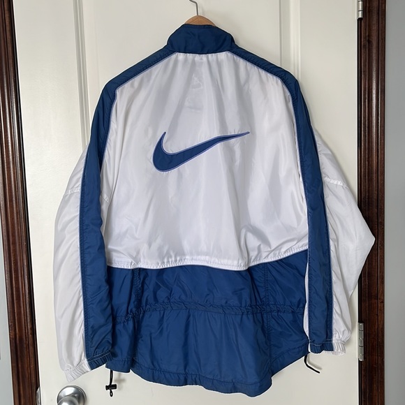 Rare Vintage NIKE Swoosh Full Zip Windbreaker Jacket 90s - Picture 4 of 7